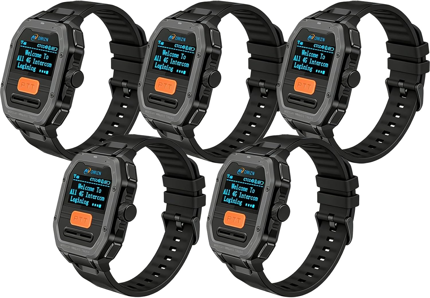 Watch Walkie Talkie 4G Unlimited Range PoC Radios VOX Hands-Free IP65 AES256 Noise Reduction