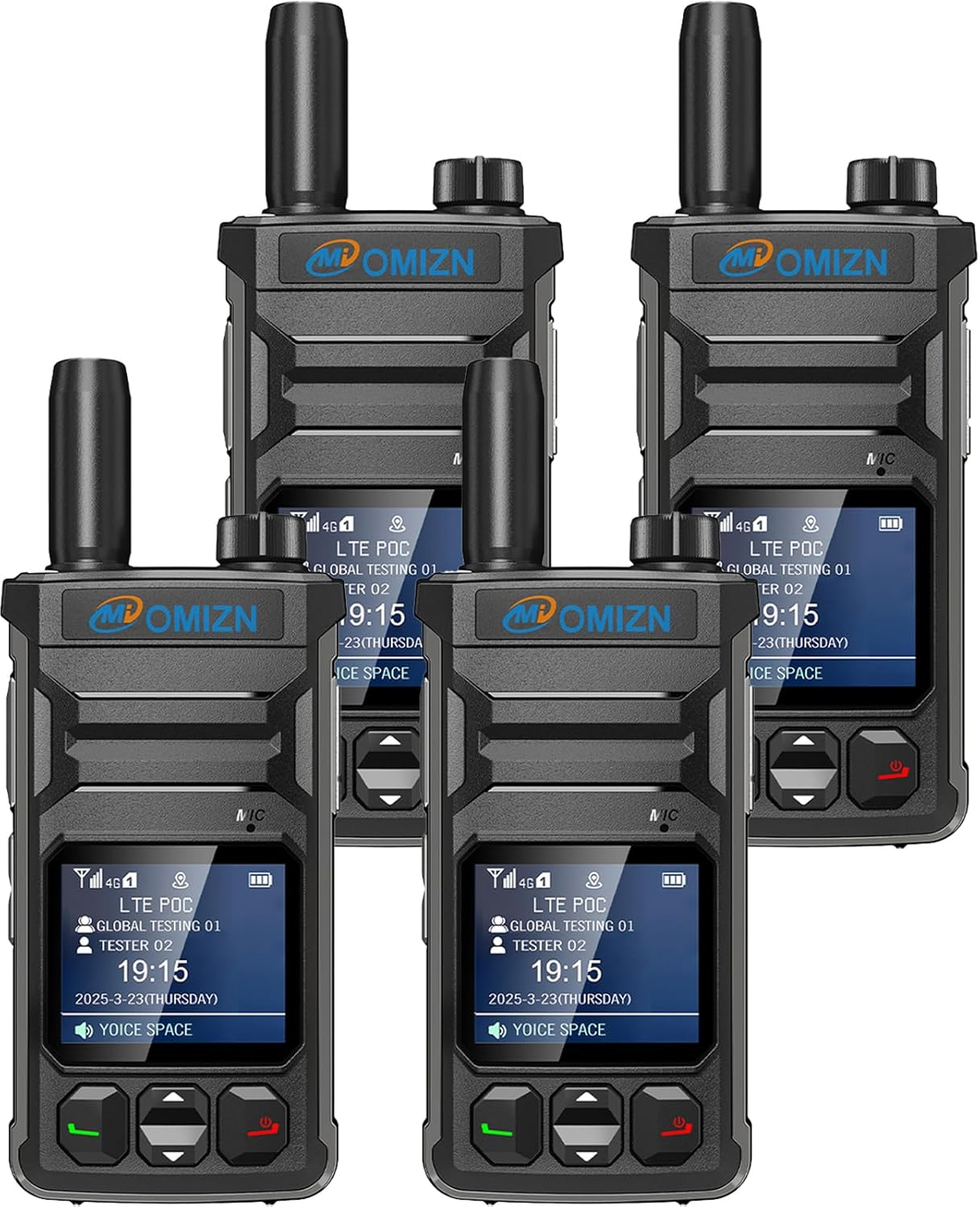 OMIZN T6 4G POC Walkie Talkie with SIM Card Unlimited Range Available Worldwide Cellular 