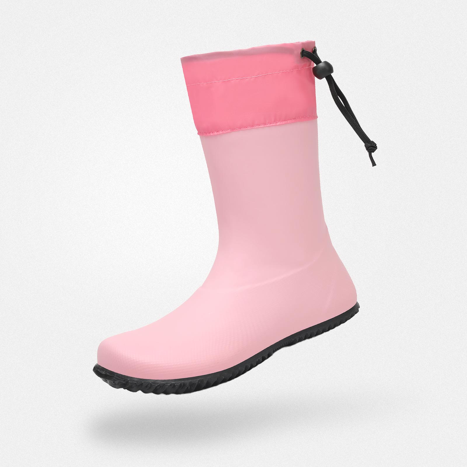 Barefoot Wellies wide feet friendly non-slip 4mm sole zero drop Brisk I Pink adult Saguaro