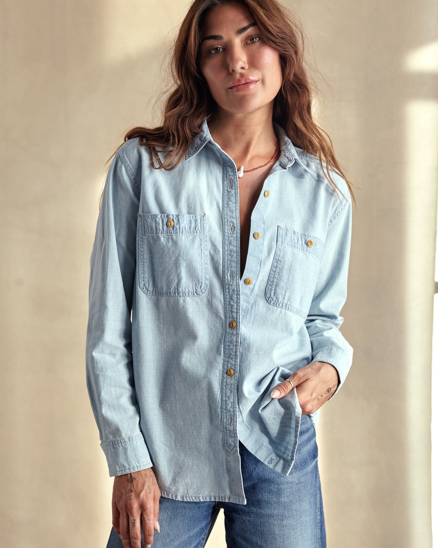 Women's Chambray Utility Shirt