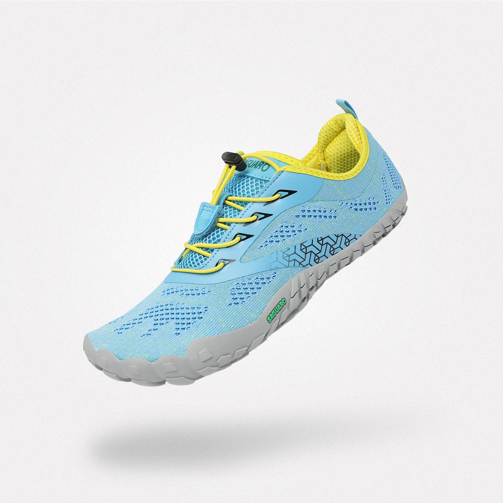 Barefoot running shoes zero drop sole, comfortable wide width, 4mm sole Saguaro Smart Ⅰ sky blue for adults