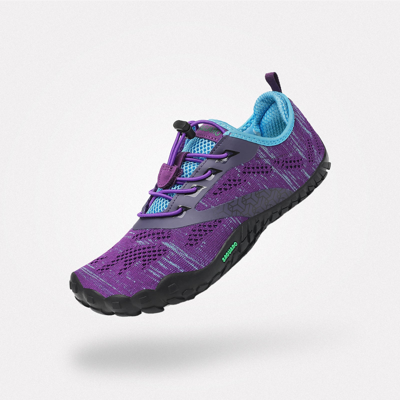 Tennis shoes barefoot sneakers zero drop sole, non-slip, 4mm sole Saguaro Smart Ⅰ purple for adults