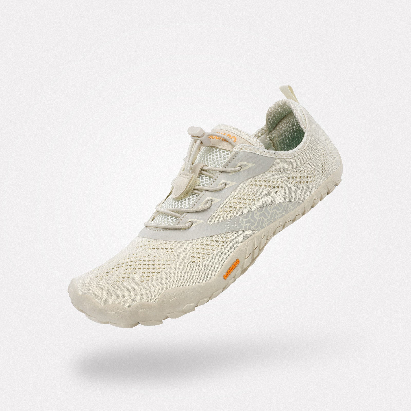 Walking shoes barefoot zero drop sole, machine washable, 4mm sole Saguaro Smart Ⅰ beige for adults