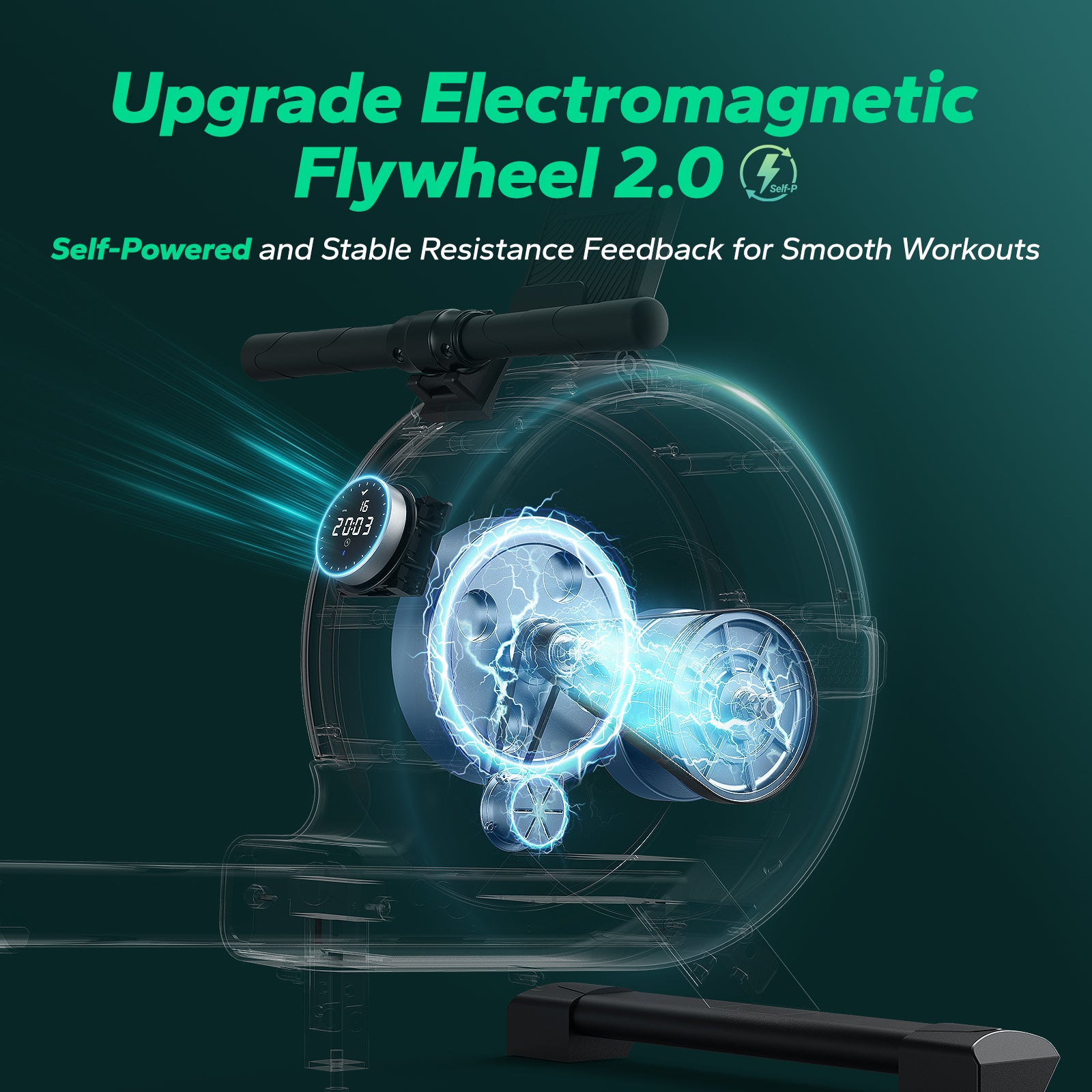 Q1S Self-Powered Auto Magnetic Rower