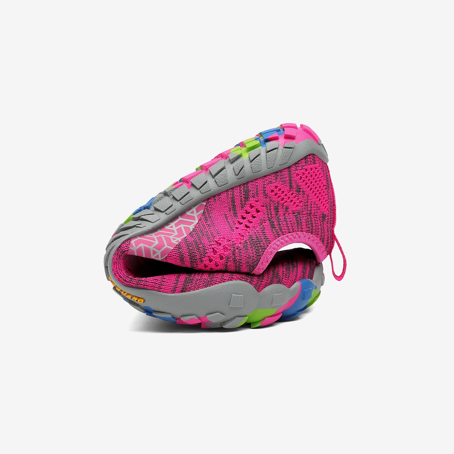 Folded fitness shoes barefoot zero drop sole, comfortable toe space, 4mm sole Saguaro Smart Ⅰ pink for adults