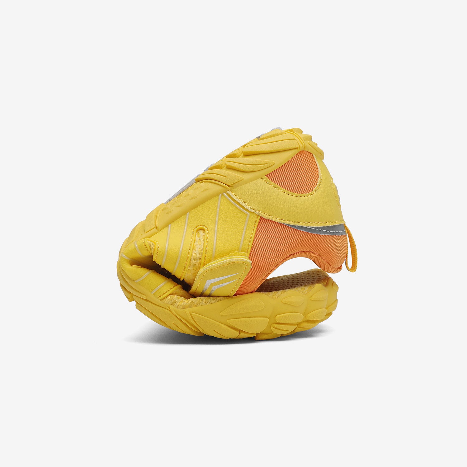 Folded gym shoes barefoot zero drop sole, comfortable toe space, 4mm sole Saguaro Vigor II yellow for adults