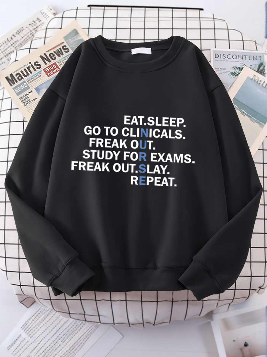 Nurse Life Print Sweatshirt