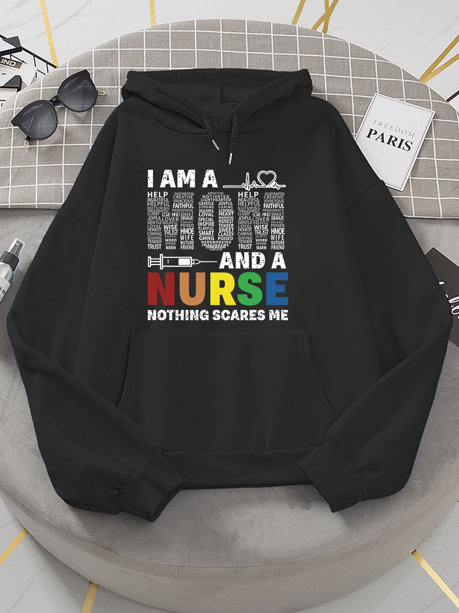 I'm A Mom And A Nurse Print Hoodie