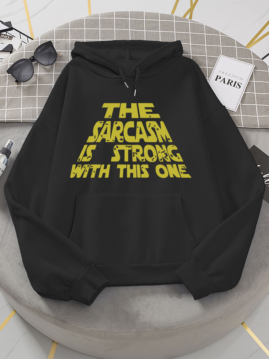 The Sarcasm Is Strong With This One Nurse Print Hoodie