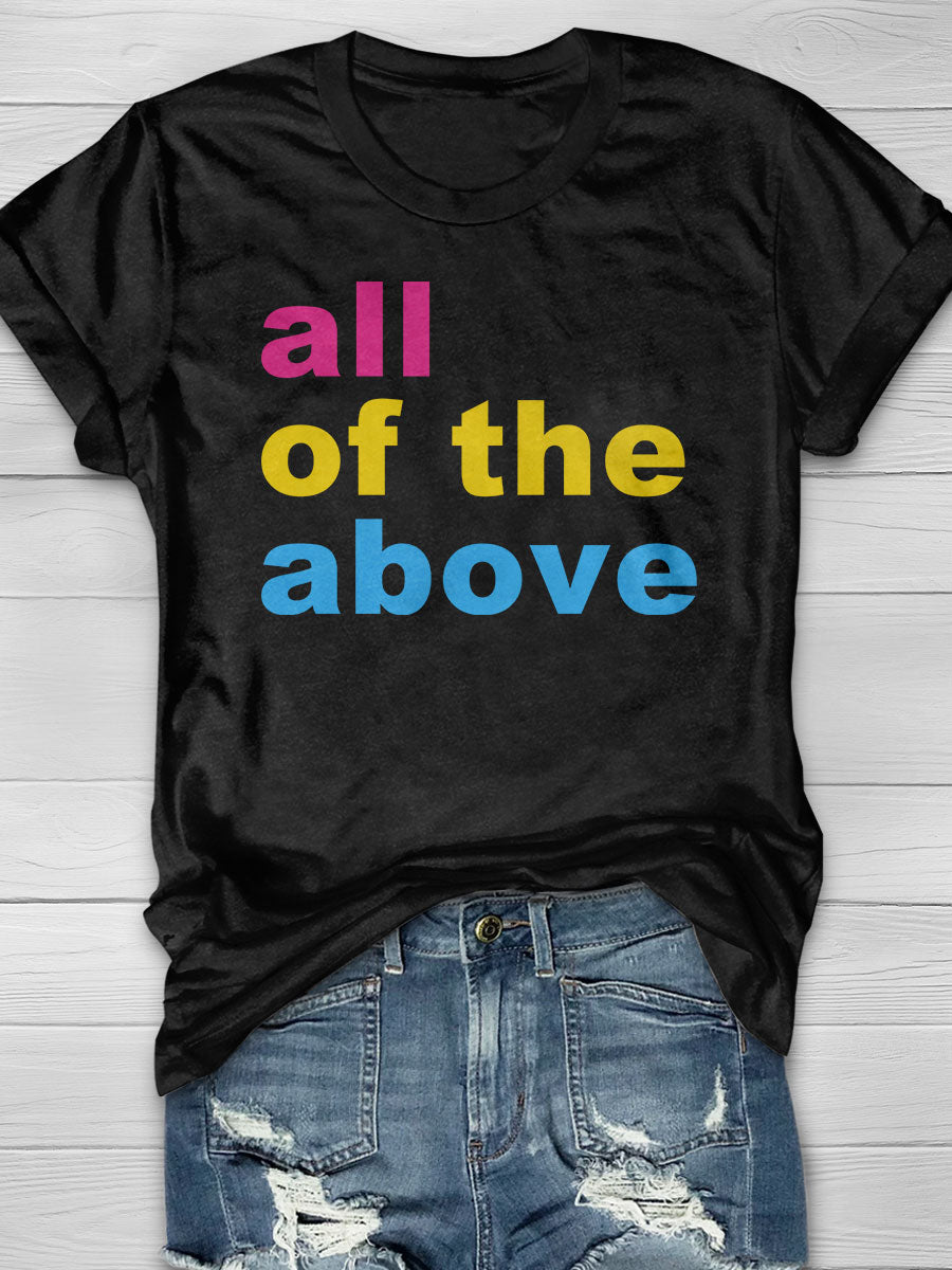 All Of The Above Print T-shirt
