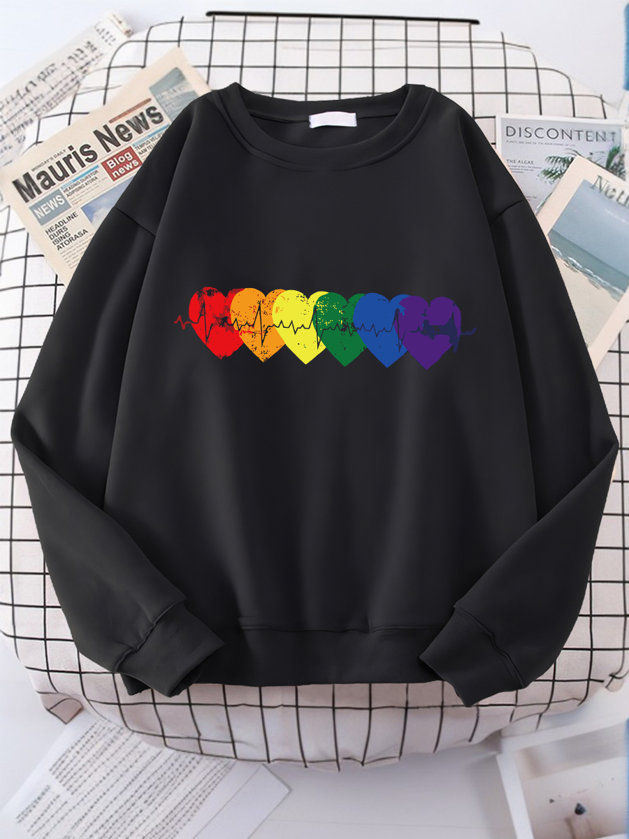 Heart Print sweatshirt