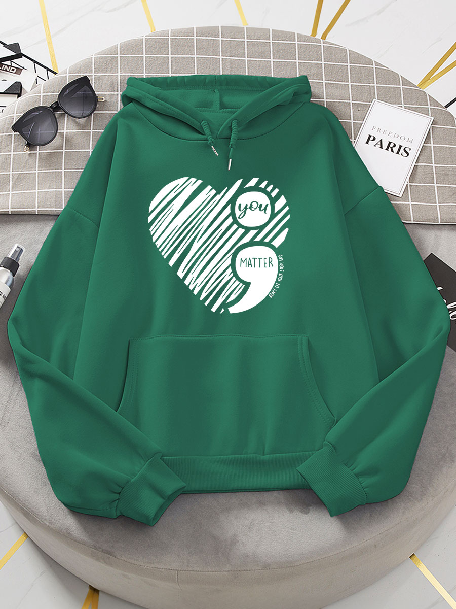 Suicide Prevention Awareness Print Hoodie