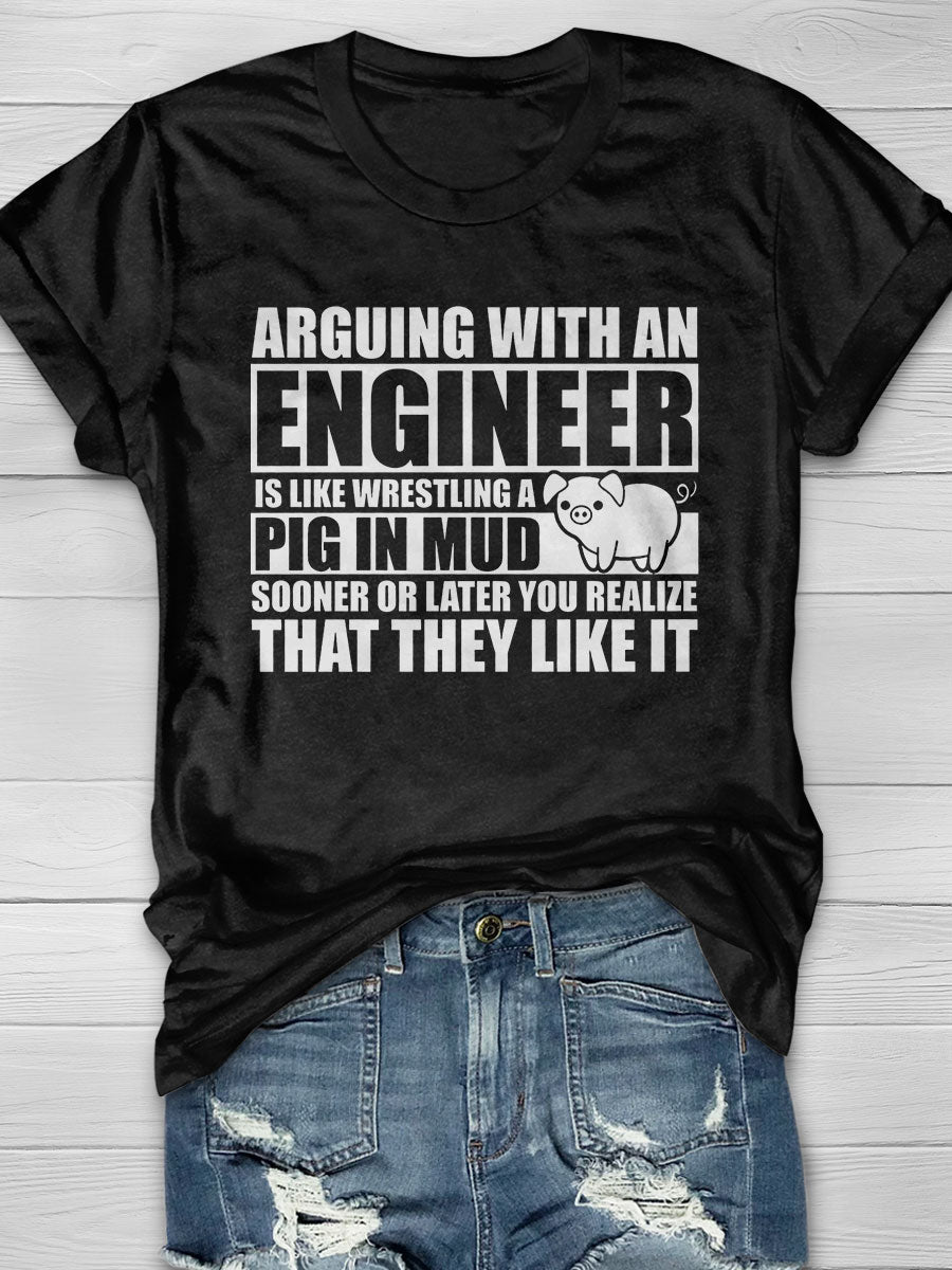 Electrical Engineer print T-shirt