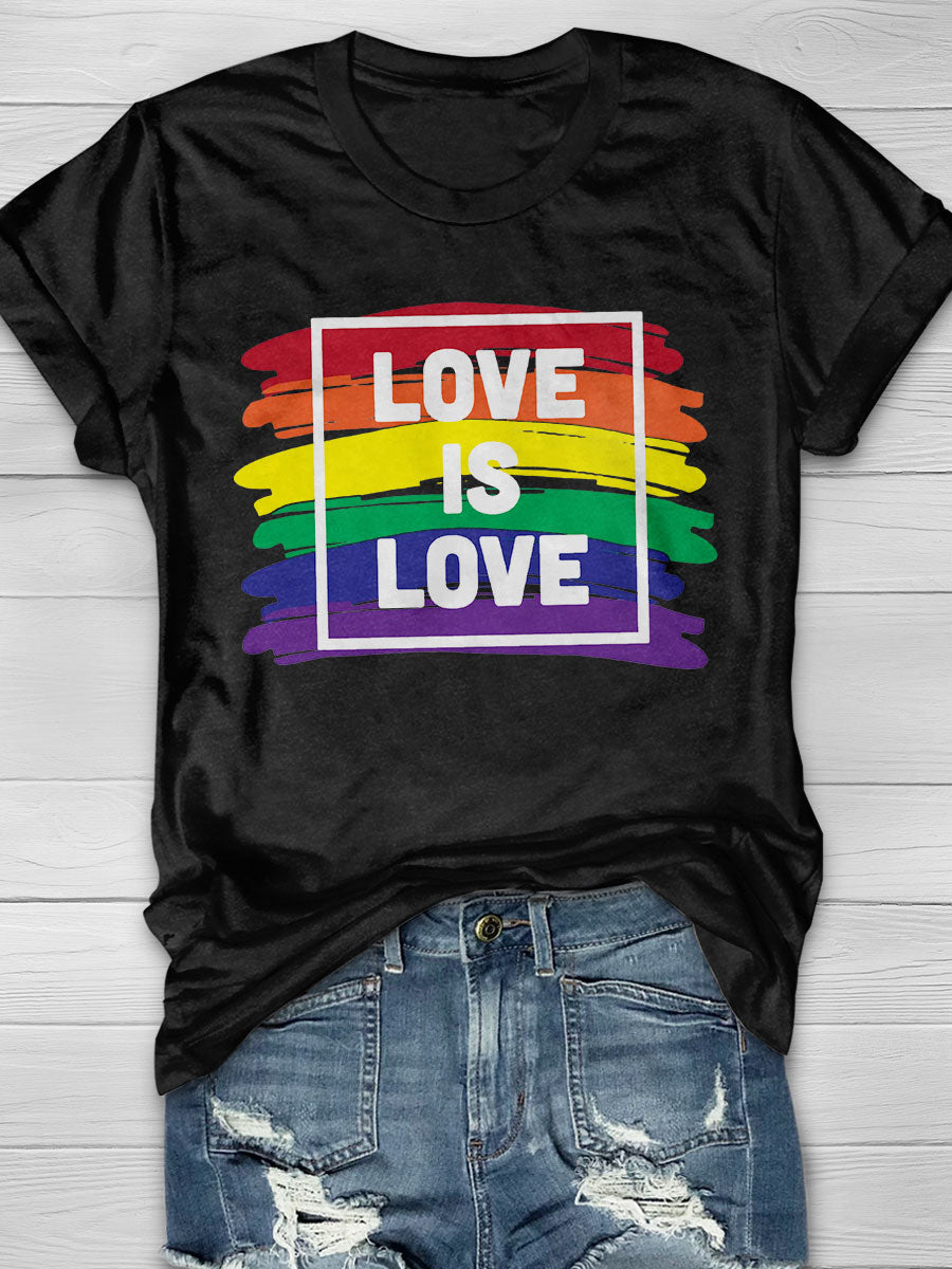 Love Is Love print T-shirt