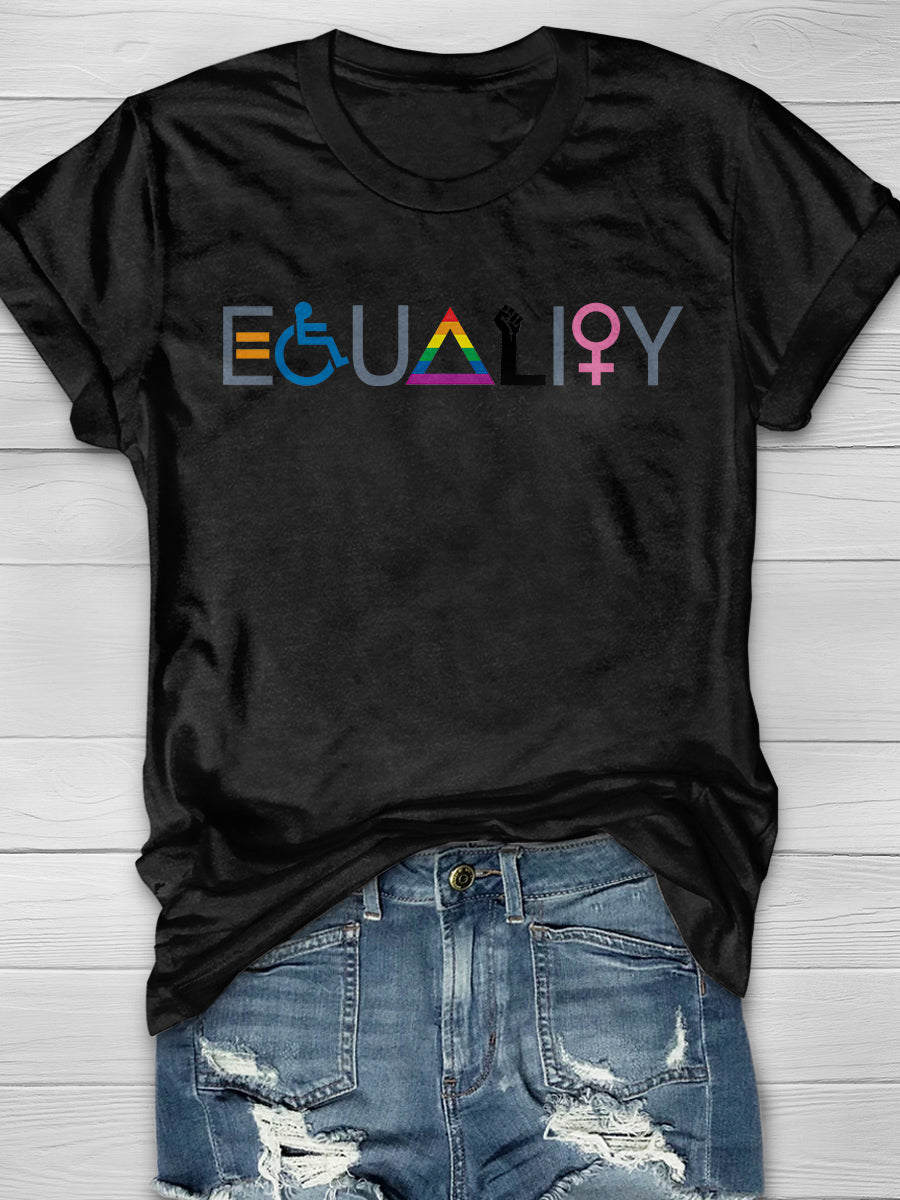 Equality Print Short Sleeve T-shirt