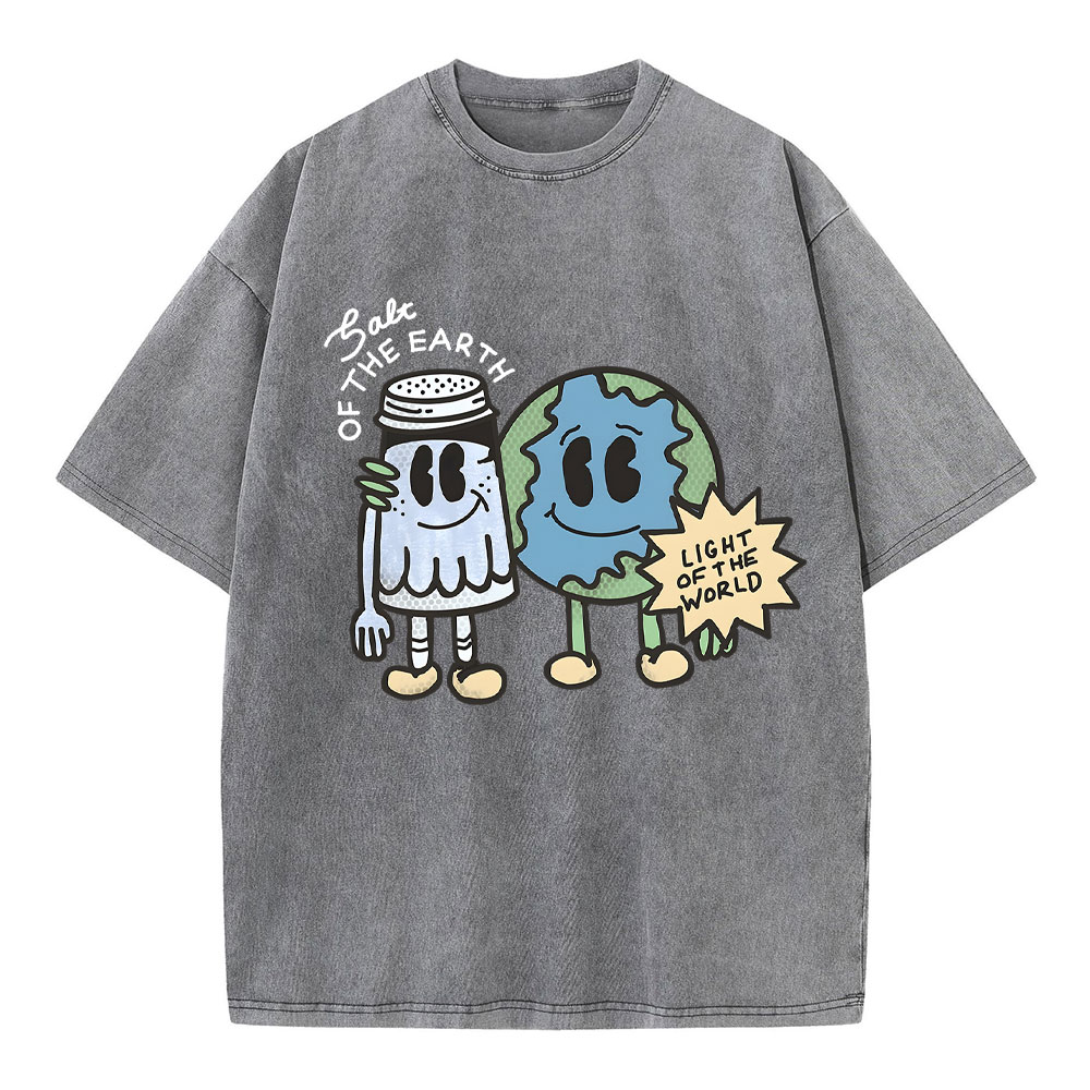 Salt Of The Earth Light Of The World Christian Washed T-Shirt