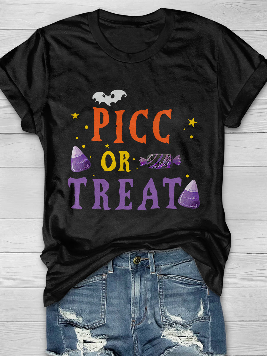 Team Nursing Trick Or Pic Halloween T-Shirt