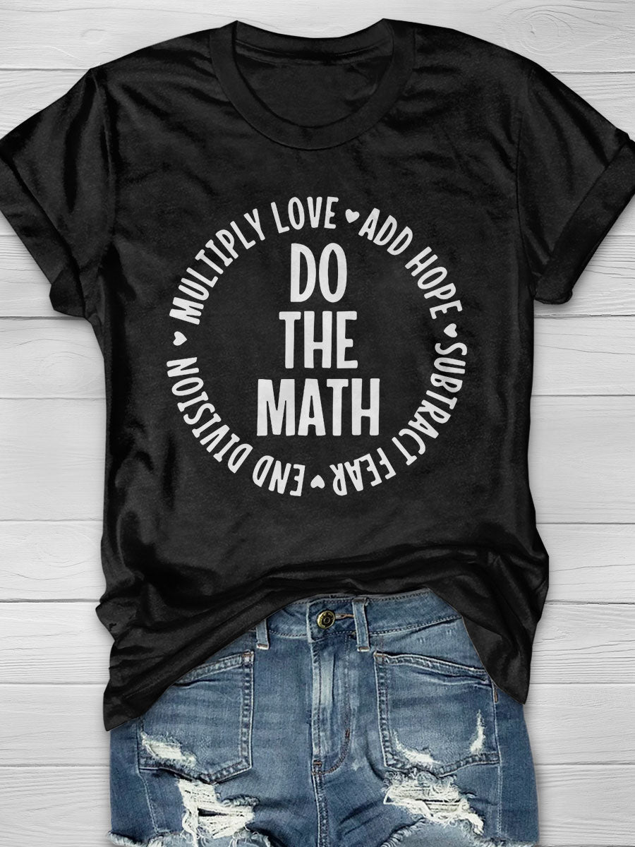 Do The Math print T-shirt