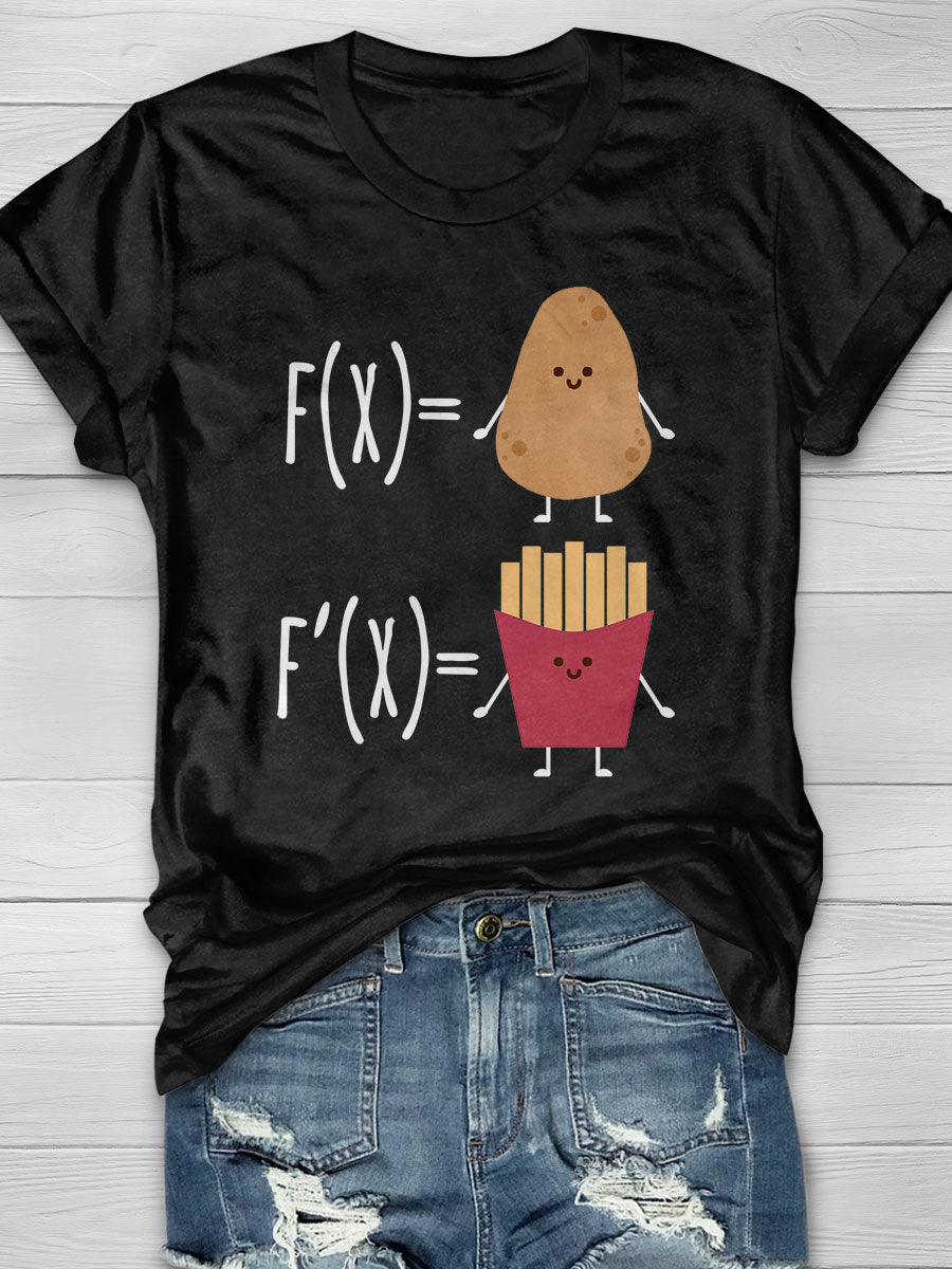 The Derivative Of A Potato Print T-shirt