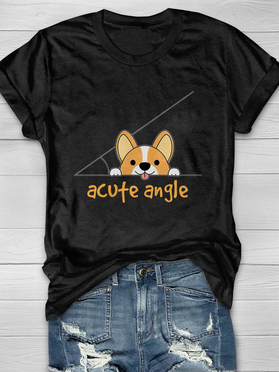 Acute Angle Print T-Shirt
