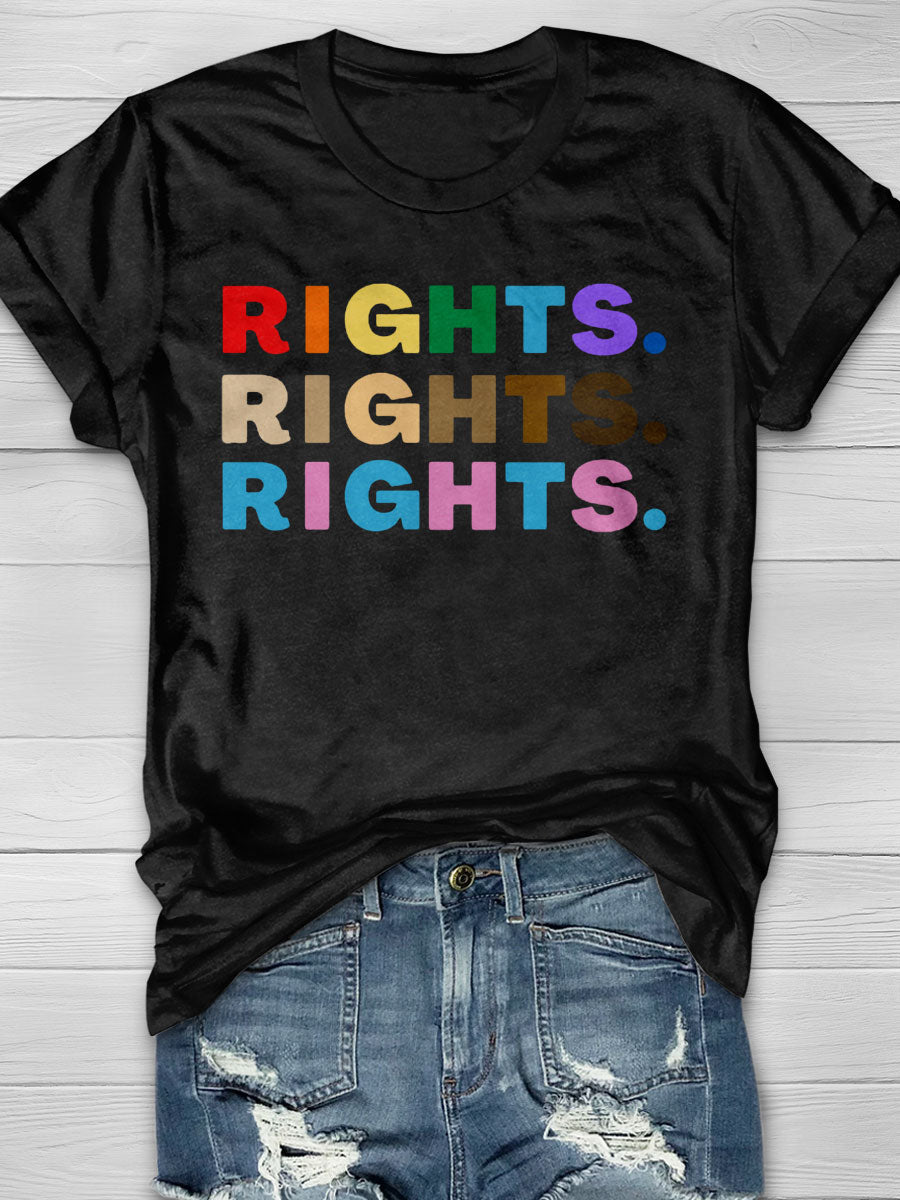 Pride Rights print T-shirt