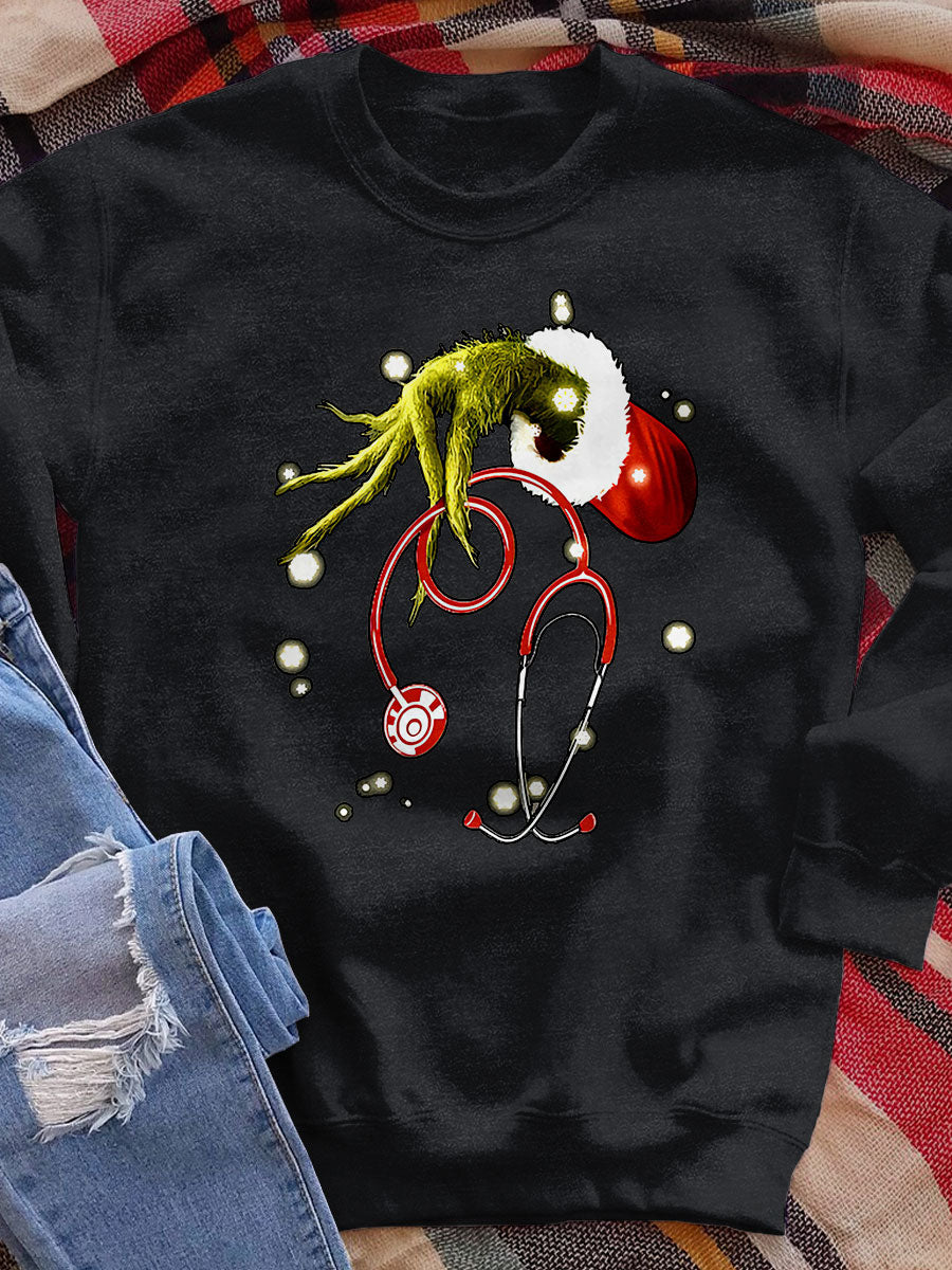 Nurse Christmas Print  Sweatshirt