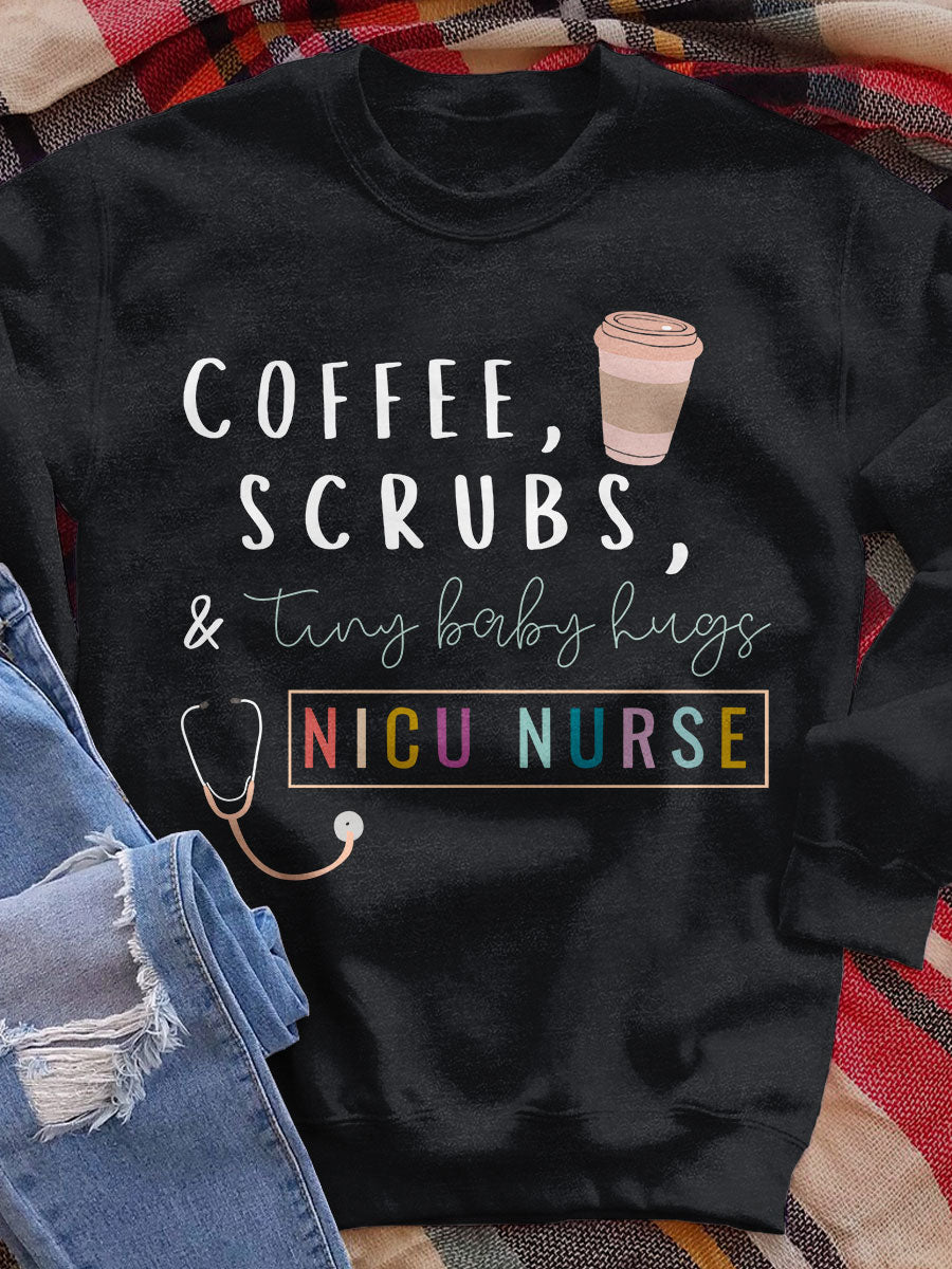 Nicu Nurse Print Sweatshirt