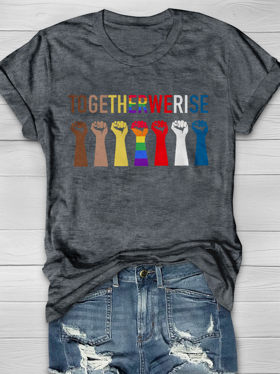 Human Rights print T-shirt