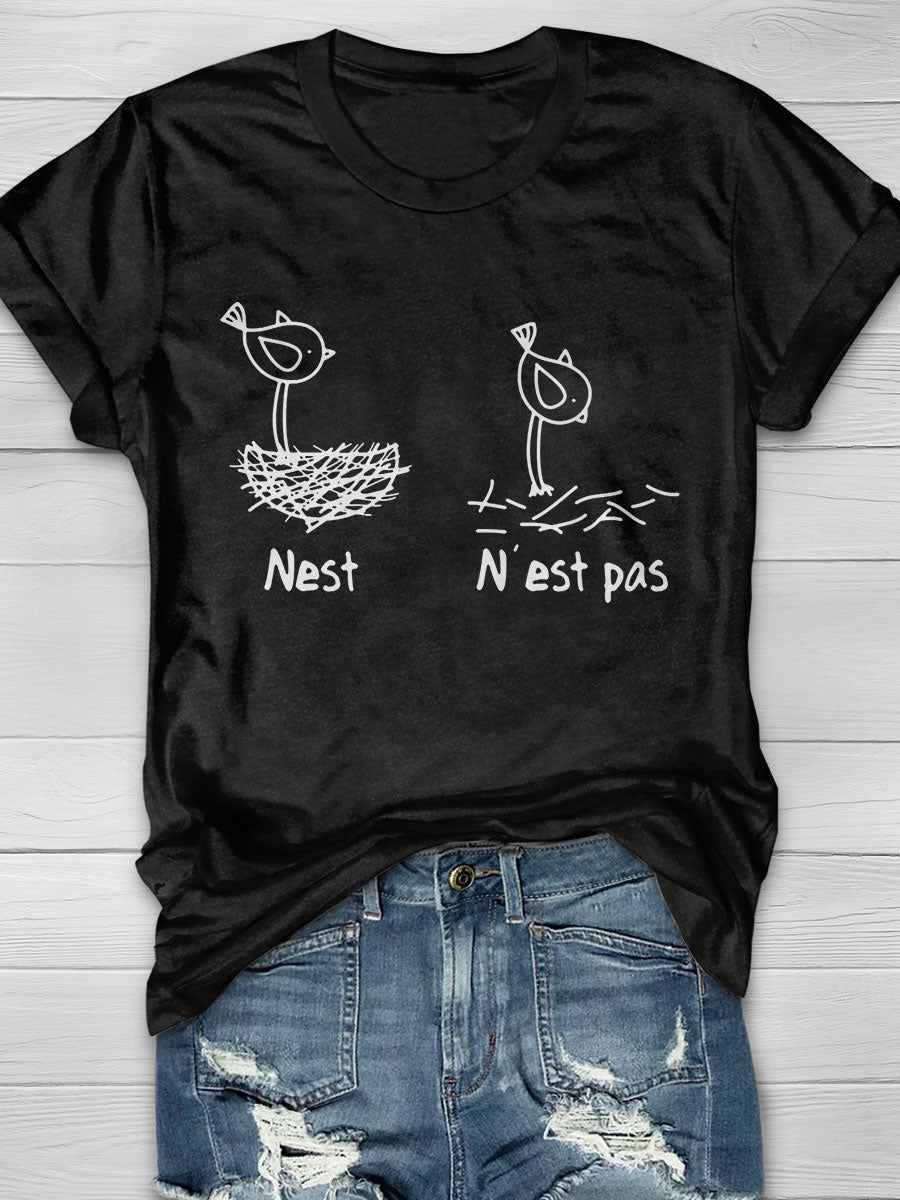 Nest Nest Pas print T-shirt
