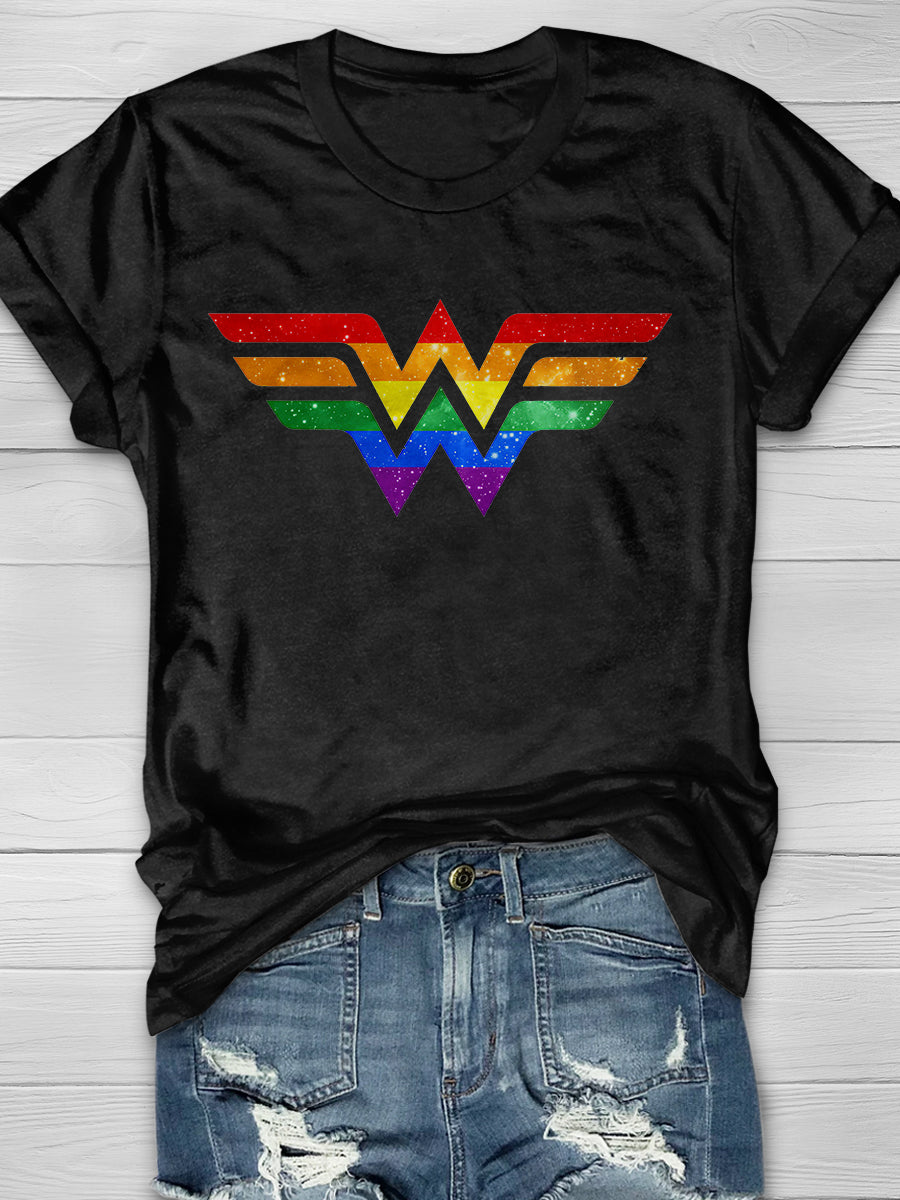Wonder Pride Print Short Sleeve T-shirt