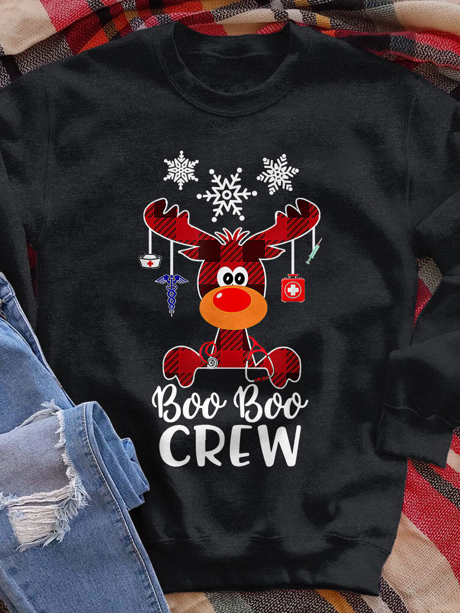 Gingerbread Christmas Nurse Print Sweatshirt