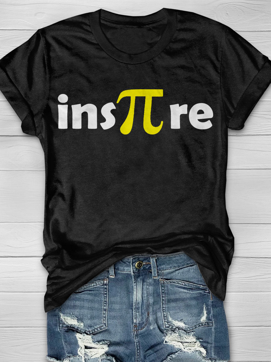 Math Pi Day Gif Math Lover Print T-shirt