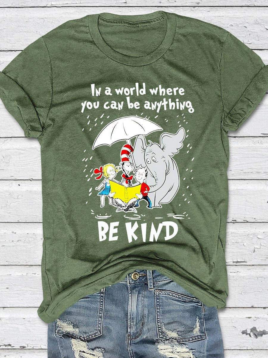 Be Kind Print Short Sleeve T-shirt