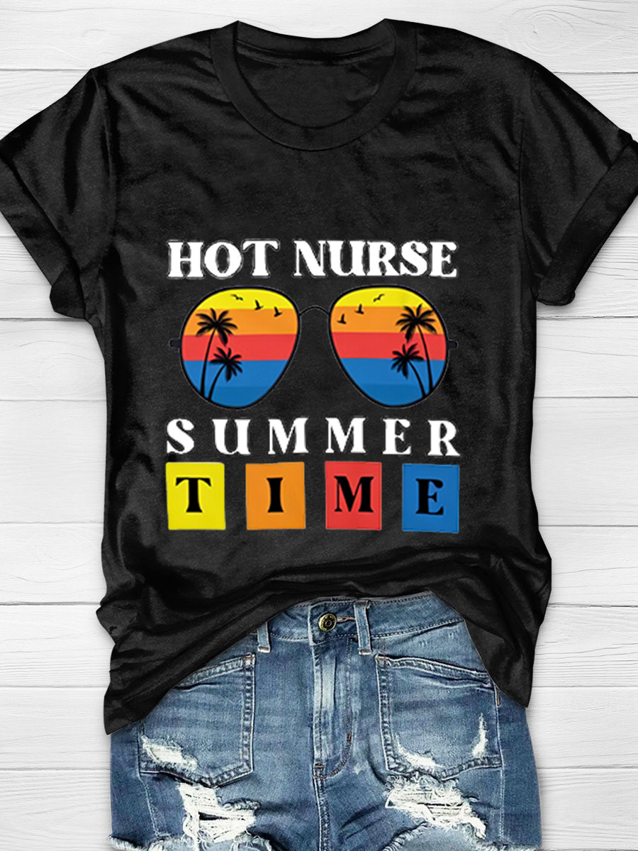 Hot Nurse Summer Time Classic T-Shirt