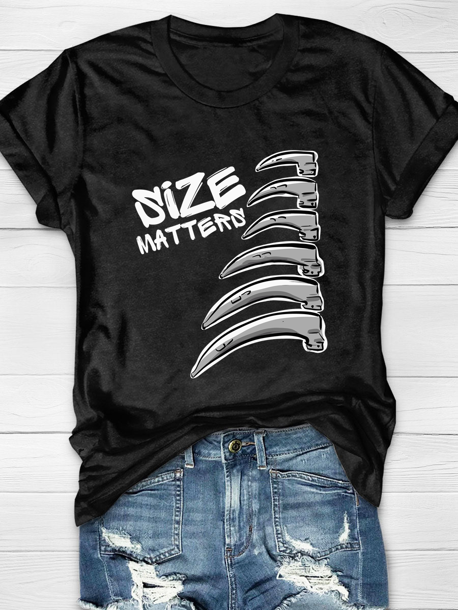 Size Matters Mac Blade CRNA Anaesthesia Print T-shirt