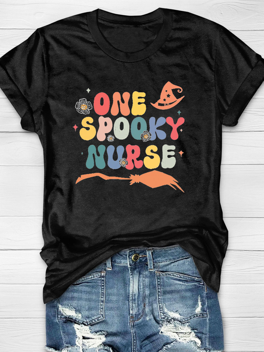 One Spooky Nurse Halloween Design Classic T-Shirt