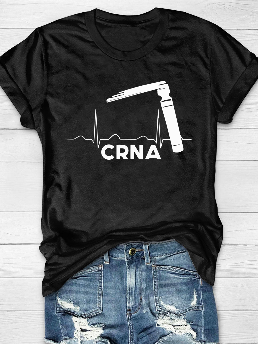Anaesthesia Miller laryngoscope CRNA Print T-shirt
