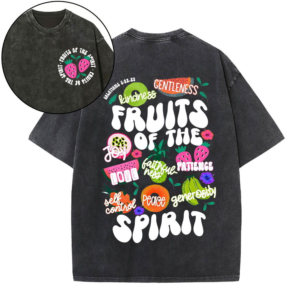 Fruit Of The Spirit Christian Washed T-Shirt