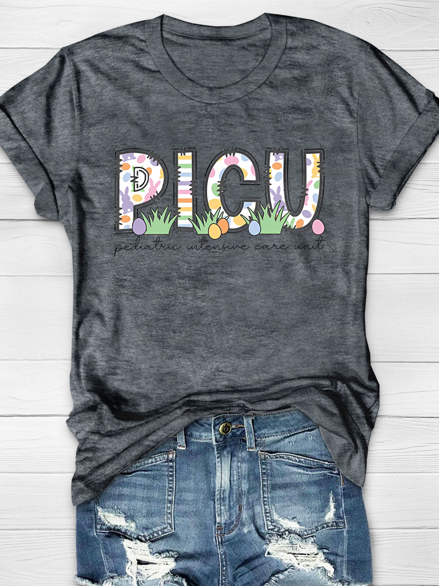 Personalized Easter Department Nurse Print T-Shirt