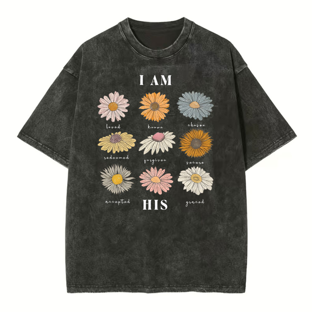 I Am His Christian Washed T-Shirt