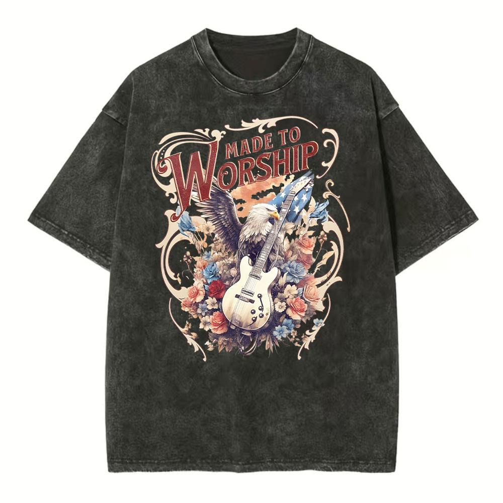 Made To Worship Christian Washed T-Shirt