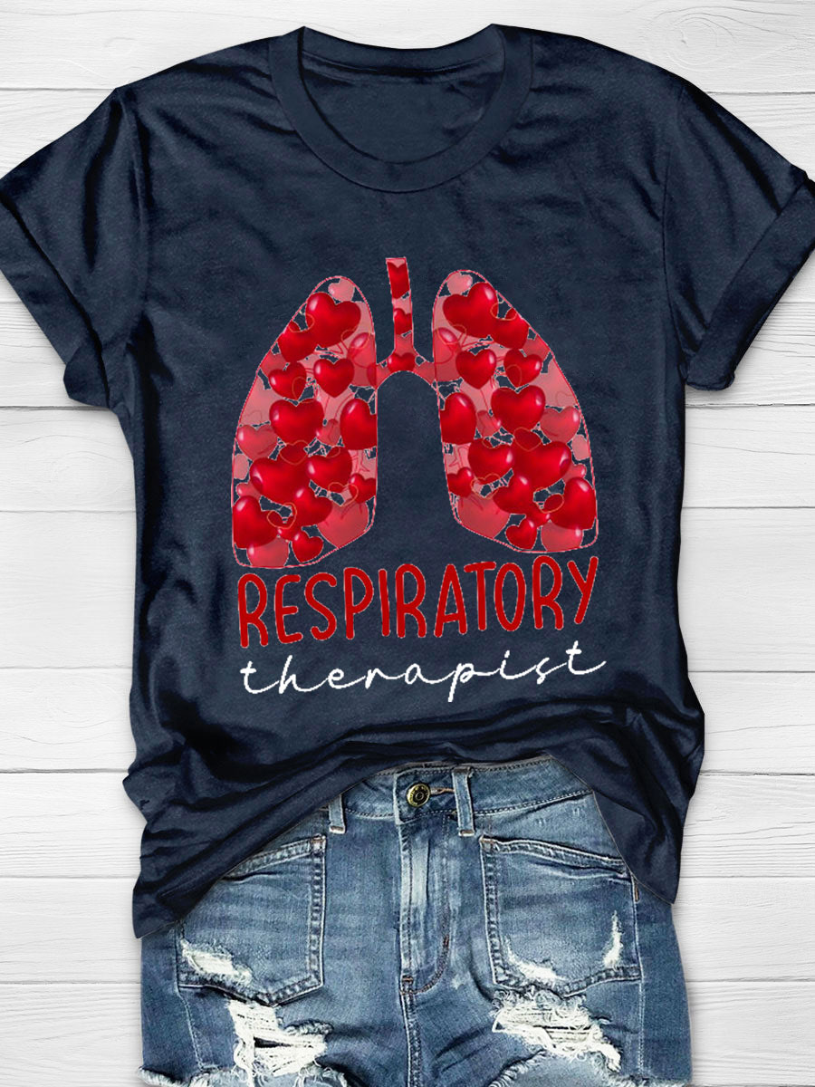 The Lung Full Of Sweethearts Respiratory Therapist Nurse T-Shirt