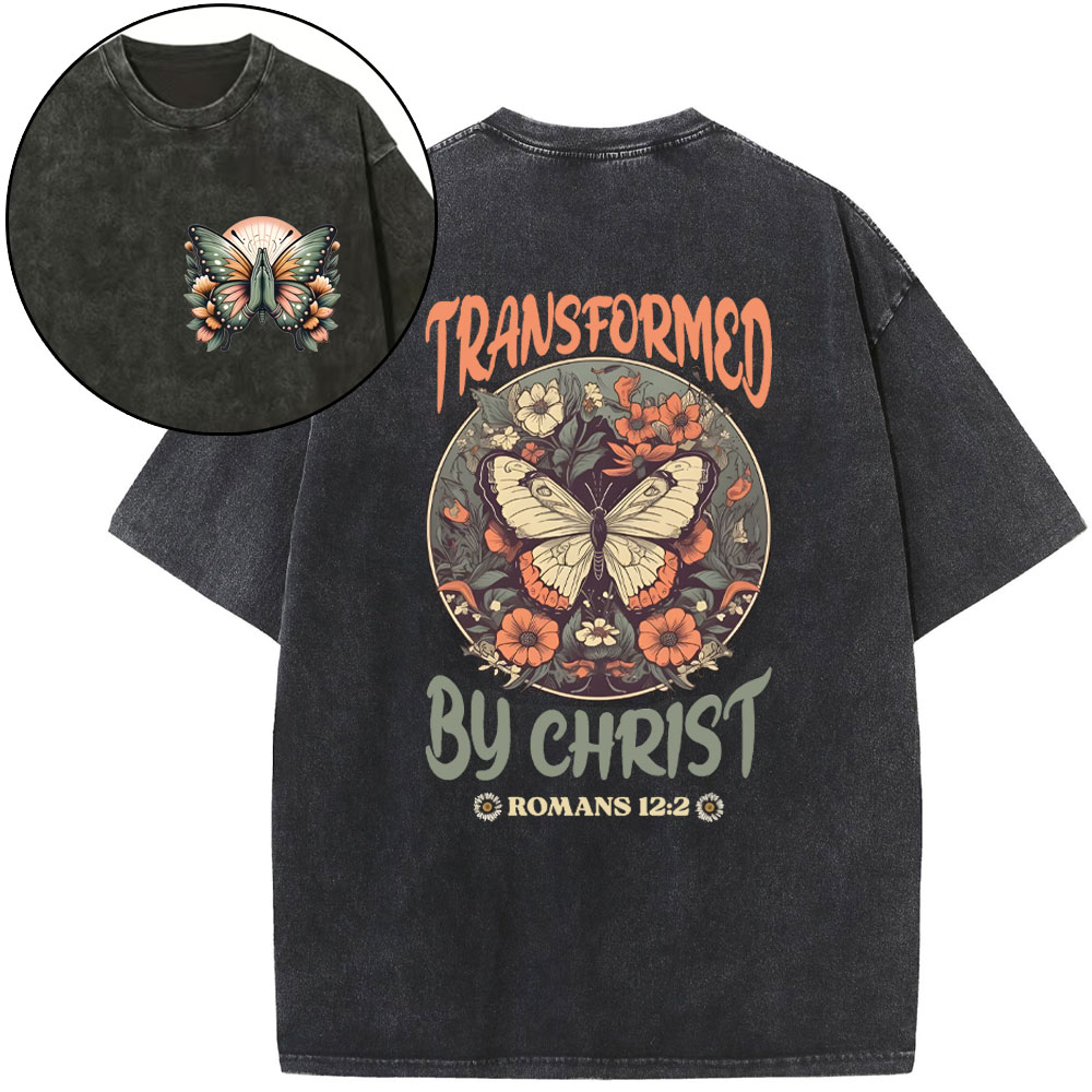 Transformed By Christ Christian Washed T-Shirt