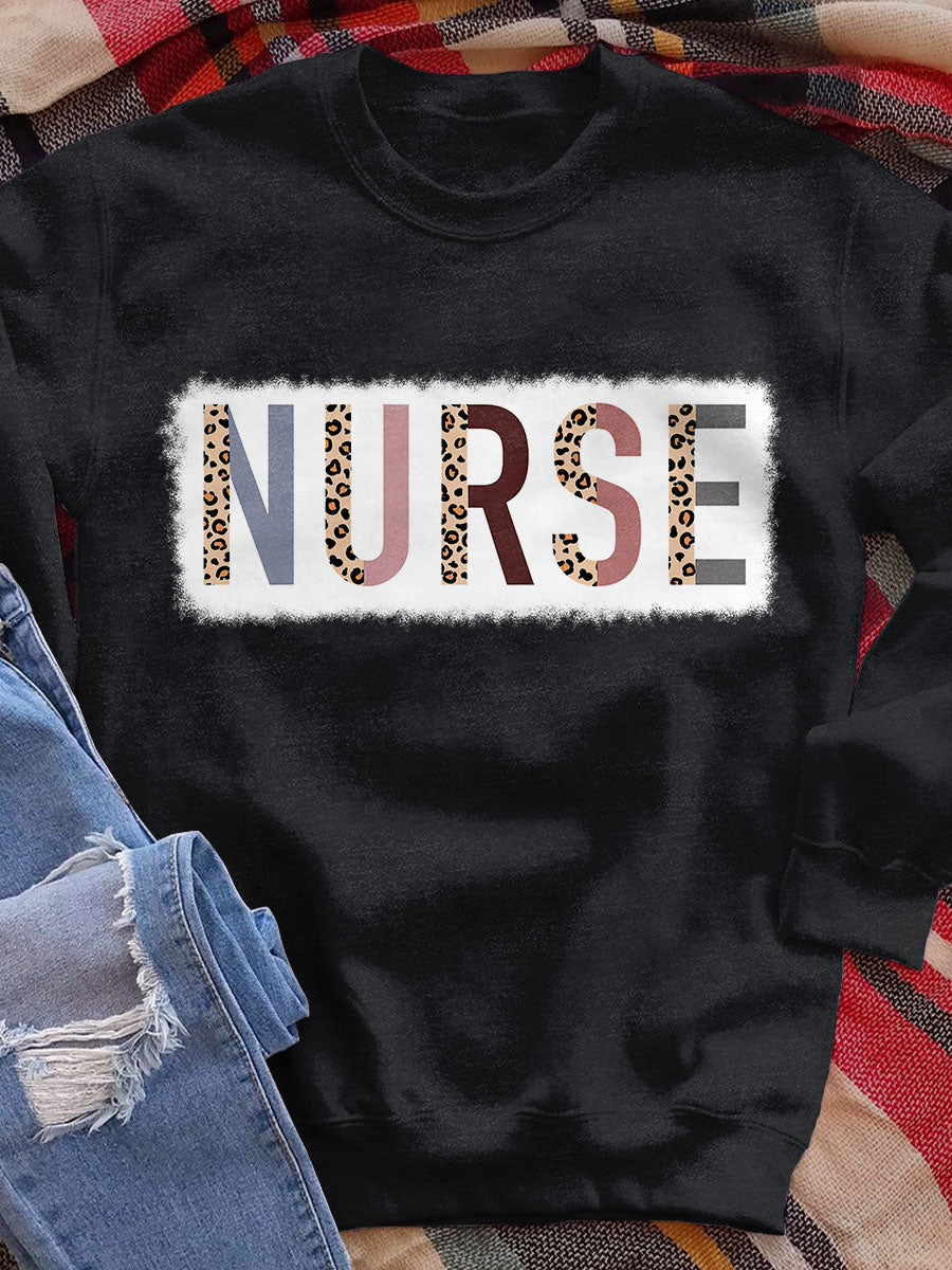 Nurse Print  Sweatshirt