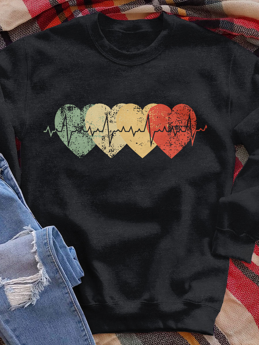 Love Print Sweatshirt