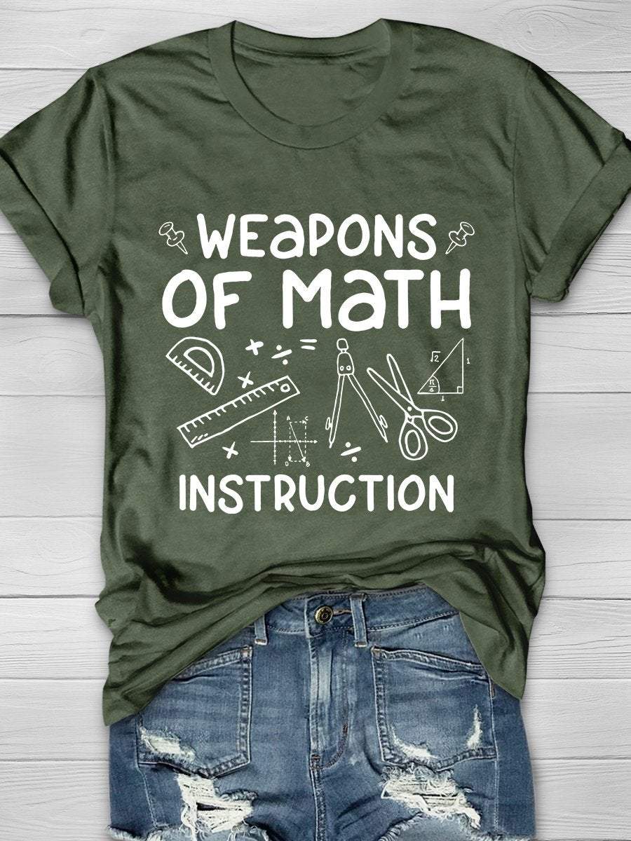 Weapons Of Math Instruction Print Short Sleeve T-shirt