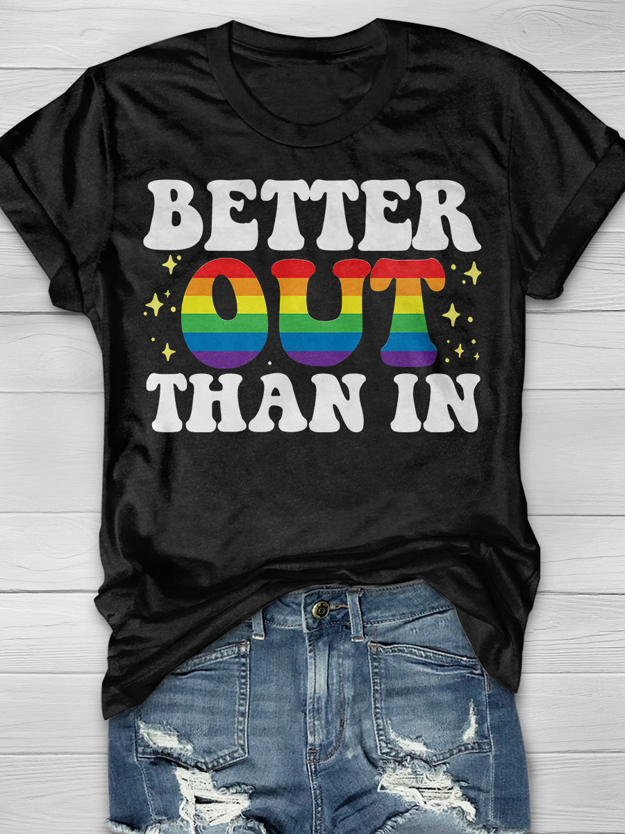 Better Out Than In Print Short Sleeve T-shirt