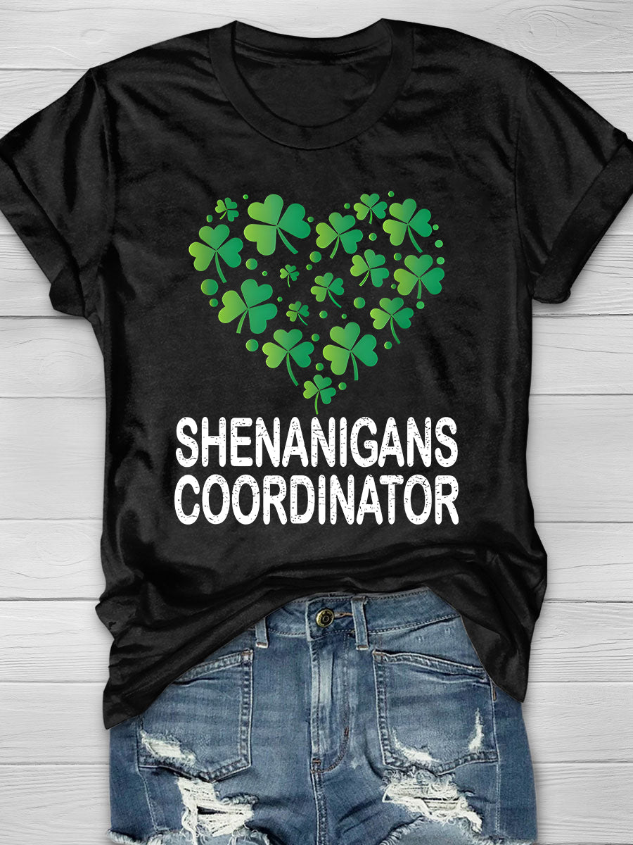 Shenanigans Coordinator Print Short Sleeve T-shirt
