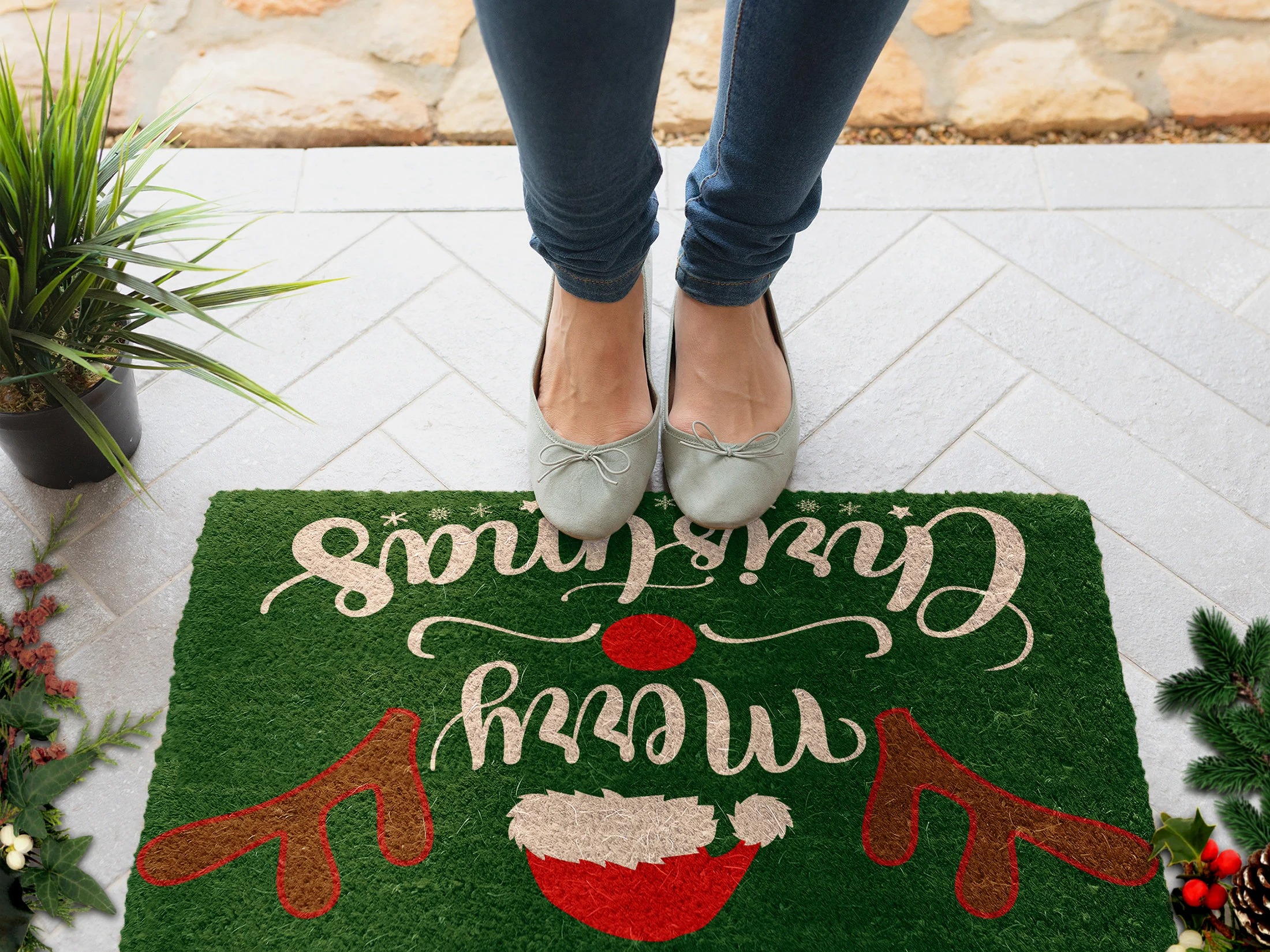 Christmas Door Mat