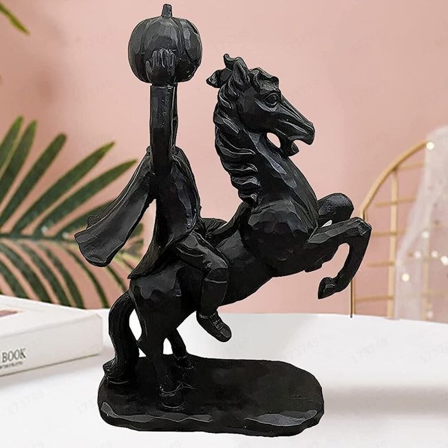 🐎Pumpkin Headless Horseman Ornament🎃